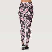 Mitternacht Sakura: Eine Cherry-Blossom-Symphonie Leggings (Rückseite)
