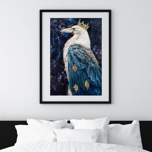 Mitternacht Sapphire Raven Decoupage Seidenpapier