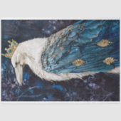 Mitternacht Sapphire Raven Decoupage Seidenpapier (Vorderseite)