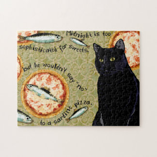 Mitternacht Sardine Pizza Jigsaw Puzzle