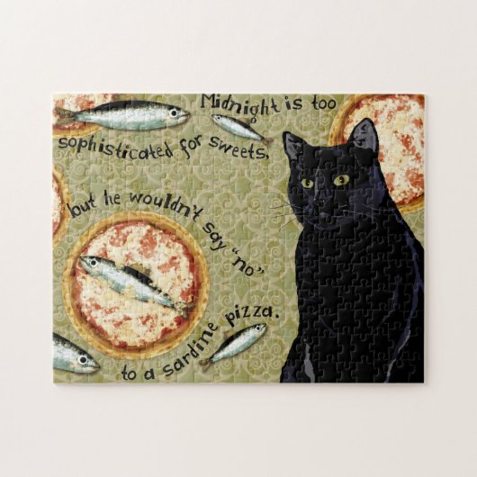 Mitternacht Sardine Pizza Jigsaw Puzzle (Horizontal)
