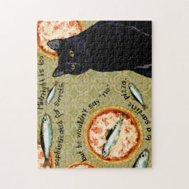 Mitternacht Sardine Pizza Jigsaw Puzzle