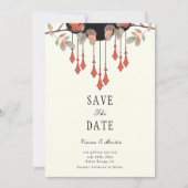 Mitternacht Save the Date Einladung (Vorderseite)