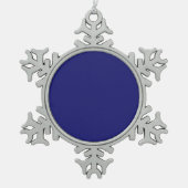 Mitternacht Schneeflocken Zinn-Ornament (Vorderseite)