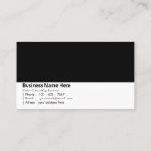 Mitternacht Schwarz | "Ausgereift und mächtig" Visitenkarte (Rückseite)