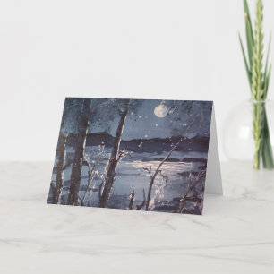 Mitternacht Seascape Fine Art Grußkarte Karte