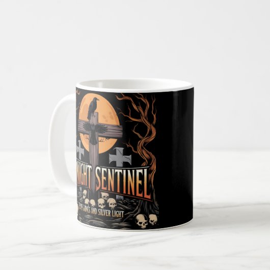Mitternacht Sentinel Kaffeetasse (Vorderseite Links)
