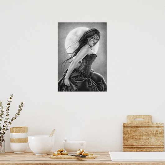 Mitternacht-Serenade-Poster Poster (Küche)