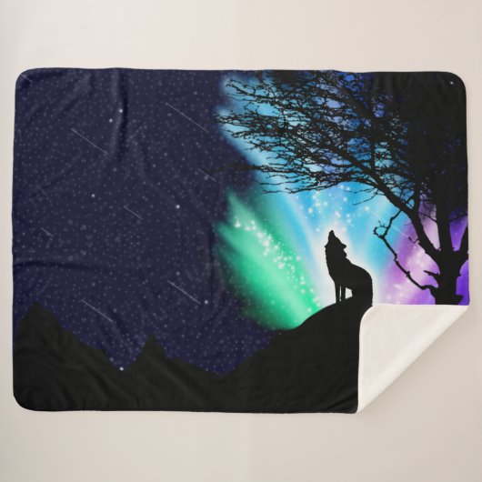 Mitternacht Sherpadecke (Vorderseite (Horizontal))