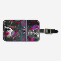 Mitternacht Silver Gothic Hexe Schädel und Rose Lu