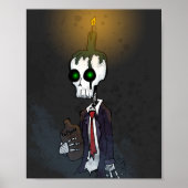 Mitternacht Skeleton Poster (Vorne)