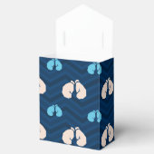 Mitternacht, Sky Blue, Tan, Boxhandschuhe Zickzack Geschenkschachtel (Geöffnet)