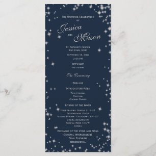 Mitternacht Sky Twinkle Navy Blue und Silver Programm