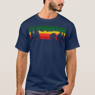 Mitternacht Sleigher Retro Santa T-Shirt
