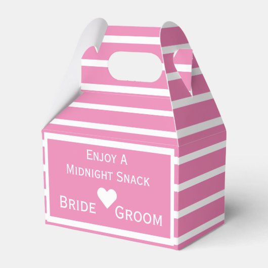Mitternacht Snack Gastgeschenk Hochzeit Geschenkschachtel (Vorderseite)