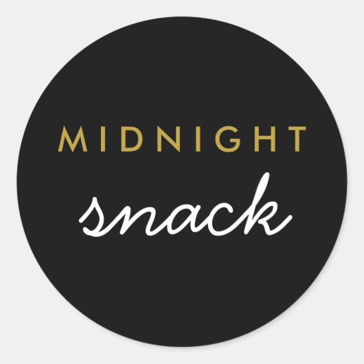 Mitternacht Snack Sticker (Vorderseite)