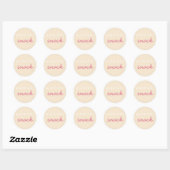 Mitternacht Snack Sticker Champagne Blush (Blatt)