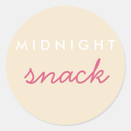 Mitternacht Snack Sticker Champagne Blush
