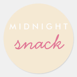 Mitternacht Snack Sticker Champagne Blush