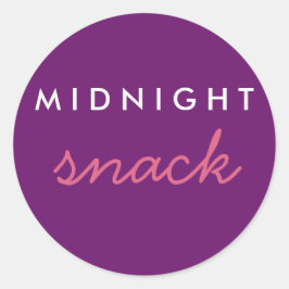 Mitternacht Snack Sticker Pink Lila