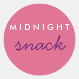 Mitternacht Snack Sticker Pink Lila