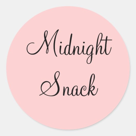 Mitternacht Snack Stickers (Vorderseite)