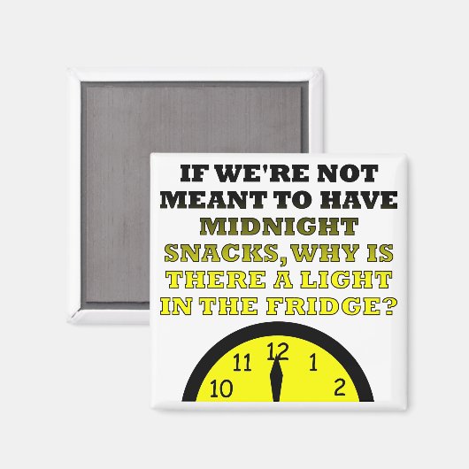 Mitternacht Snacks Kühlschrank Light Funny Magnet (Vorderseite/Rückseite)