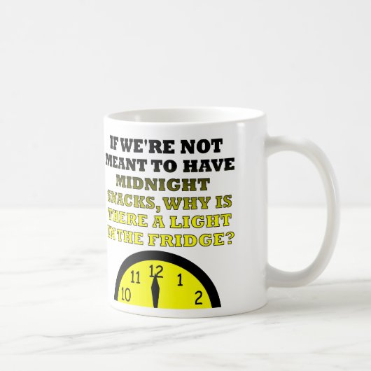 Mitternacht Snacks Kühlschrank Light Funny Mug Kaffeetasse (Rechts)