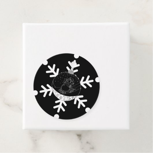 Mitternacht Snowman Geschenkanhänger (Beispiel)