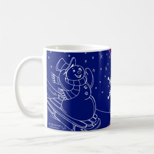 Mitternacht Snowman Kaffeetasse (Links)