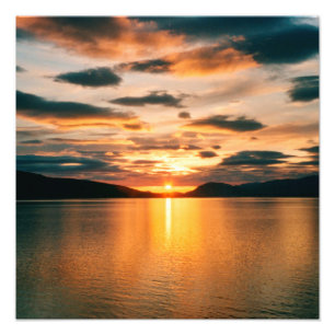 Mitternacht Sonne, Nordnorwegen Fotodruck