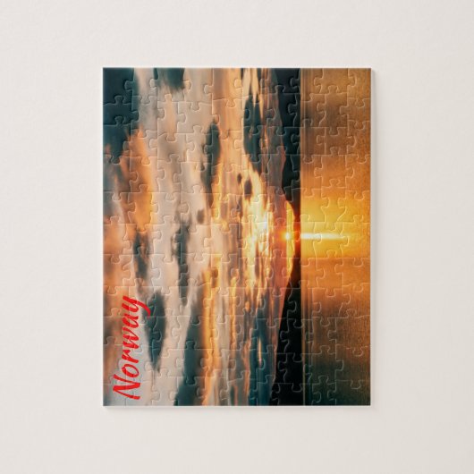 Mitternacht Sonne, Nordnorwegen Puzzle (Vertikal)