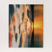 Mitternacht Sonne, Nordnorwegen Puzzle (Vertikal)