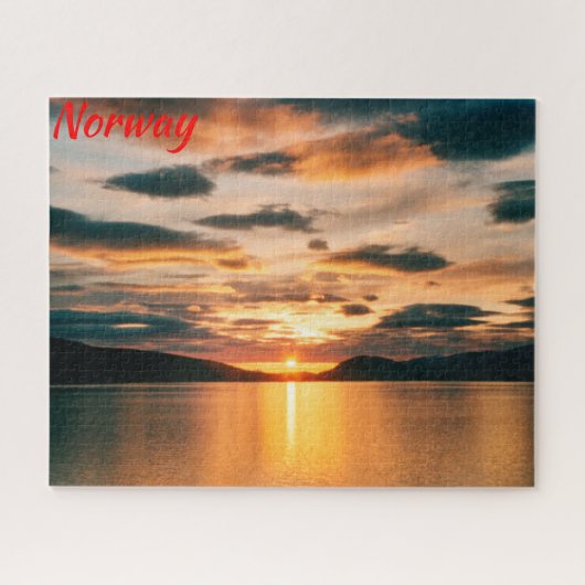 Mitternacht Sonne, Nordnorwegen Puzzle (Horizontal)