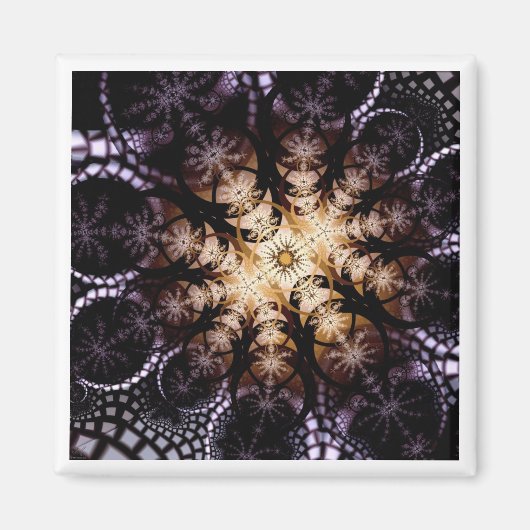 Mitternacht Sonnenblume Magnet (Vorne)