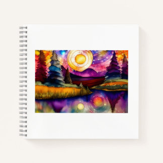 Mitternacht-Star-Gazing-Spiral-Notebook Notizblock