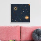 Mitternacht Stardust Leinwanddruck (Insitu (Wohnzimmer))