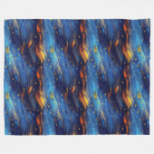 Mitternacht Starry Skies Fleecedecke (Vorderseite (Horizontal))