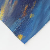 Mitternacht Starry Skies Fleecedecke (Ecke)