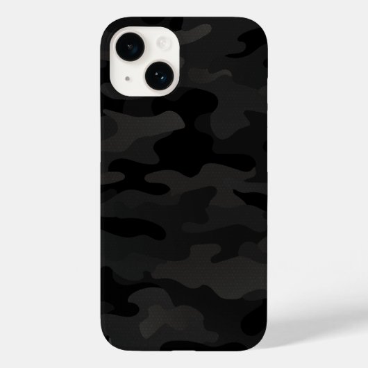 Mitternacht Stealth Urban Camouflage Black Charcoa Case-Mate iPhone Hülle (Rückseite)