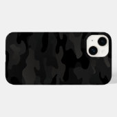 Mitternacht Stealth Urban Camouflage Black Charcoa Case-Mate iPhone Hülle (Rückseite (Horizontal))