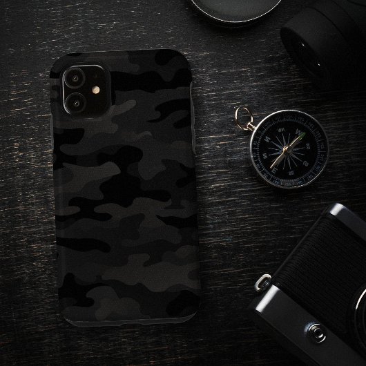Mitternacht Stealth Urban Camouflage Black Charcoa Case-Mate iPhone Hülle