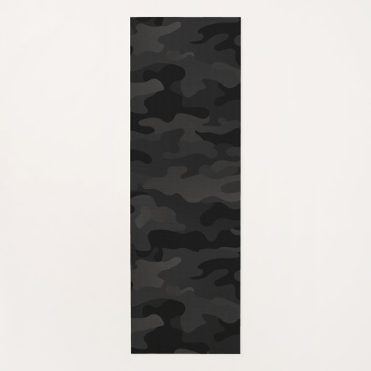 Mitternacht Stealth Urban Camouflage Black Charcoa Yogamatte (Vorderseite)