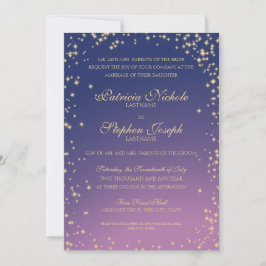 Mitternacht Sterne Twinkle Sky Wedding Einladung