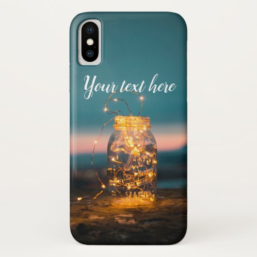 Mitternacht String Lights Jar Case-Mate iPhone Cas Hülle (Rückseite)