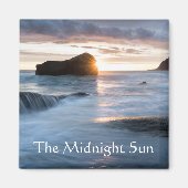 Mitternacht Sun Norwegen Magnet (Vorne)