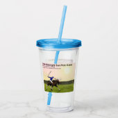 Mitternacht Sun Polo Acryltrinkbecher (Rückseite)