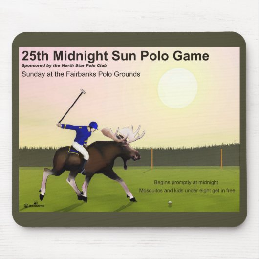 Mitternacht Sun Polo Mousepad (Vorne)