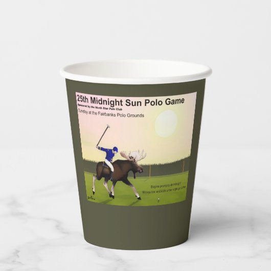 Mitternacht Sun Polo Pappbecher (Rückseite)