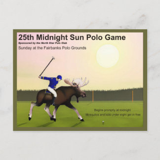 Mitternacht Sun Polo Postkarte
